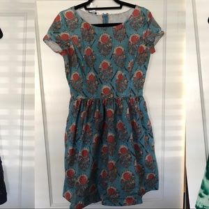 Oscar de la Renta floral paisley dress